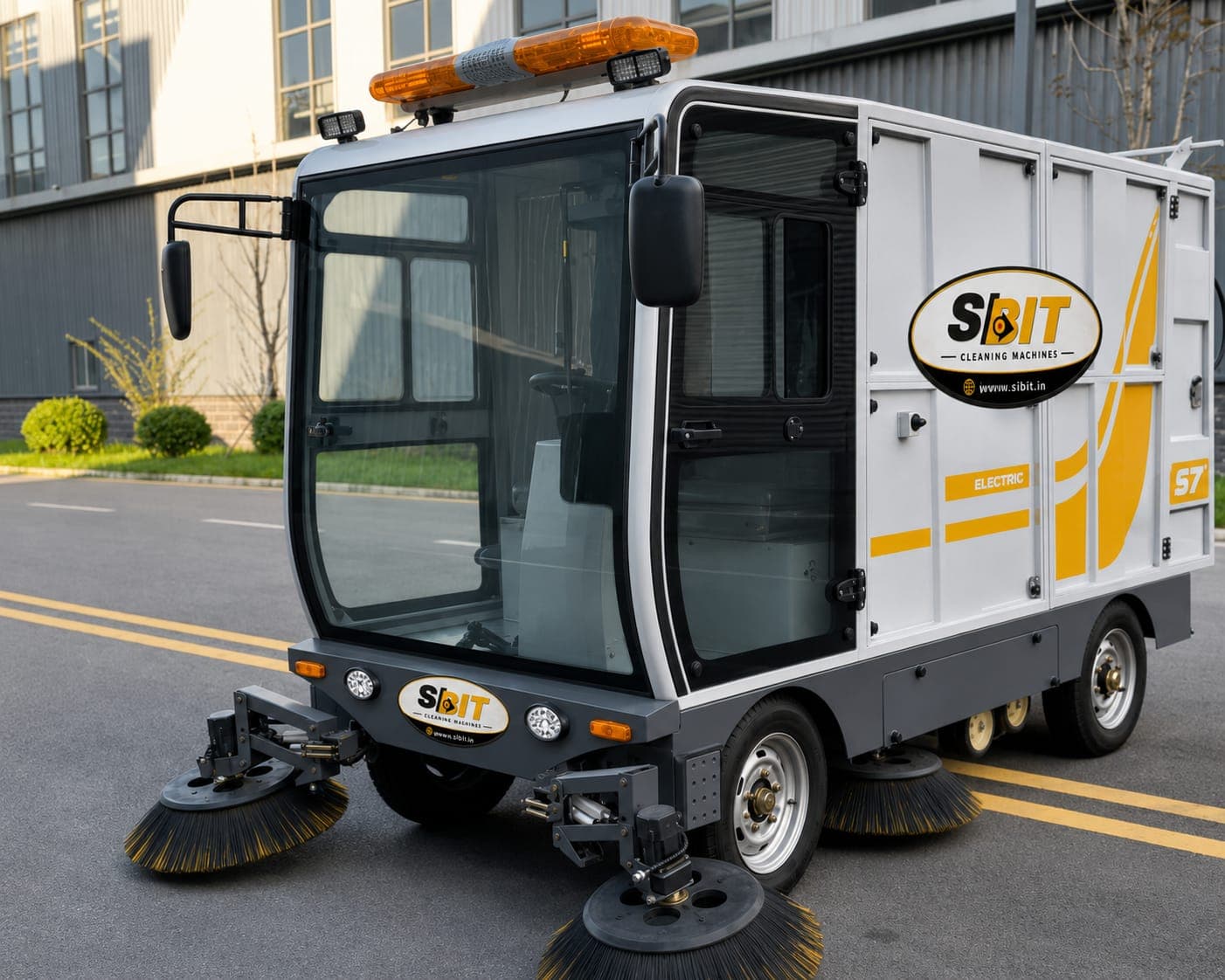 Sibit Electric Ride-On Suction Sweeper — image 1